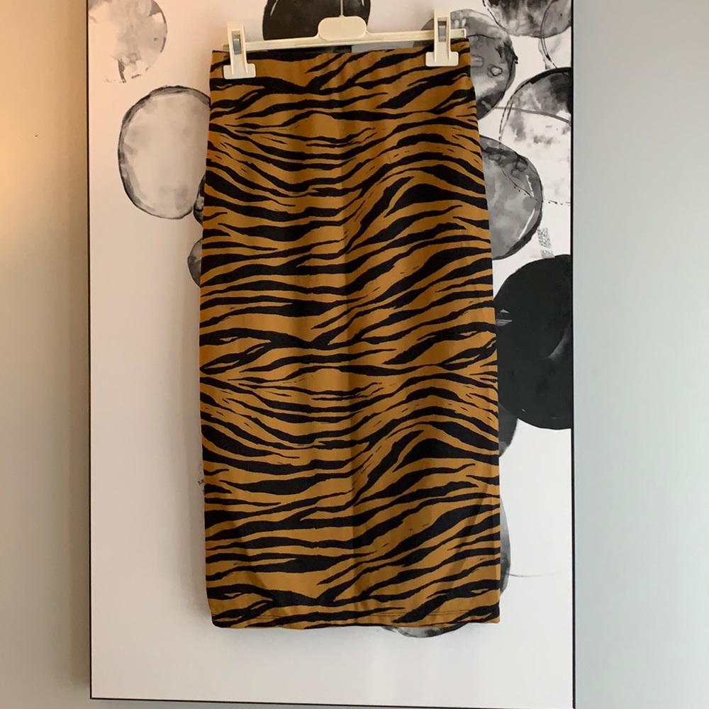 Zara Zebra Pencil Skirt